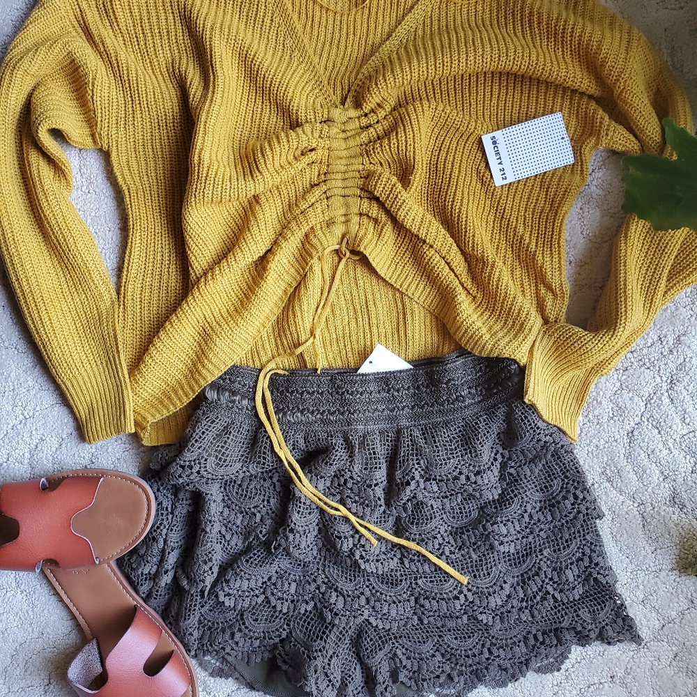 Society 212 Oversize Sweater Sz M - Picture 7 of 7